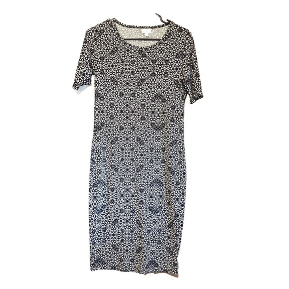 LULAROE “JULIA” Black & White Bodycon Dress – Women’s Size Small – EUC - Picture 8 of 10